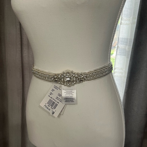 David’s bridal pearl and rhinestone sash - Picture 2 of 4